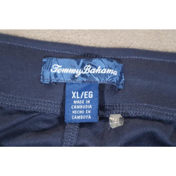 Tommy Bahama Pants Mens XL Navy Blue Lounge Joggers Drawstring Polyester Blend - Picture 4 of 10